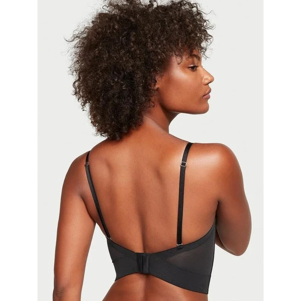 Victoria's Secret Black Very Sexy VS Archives Monogram Corset Bra Top Size 34C - Picture 13 of 13